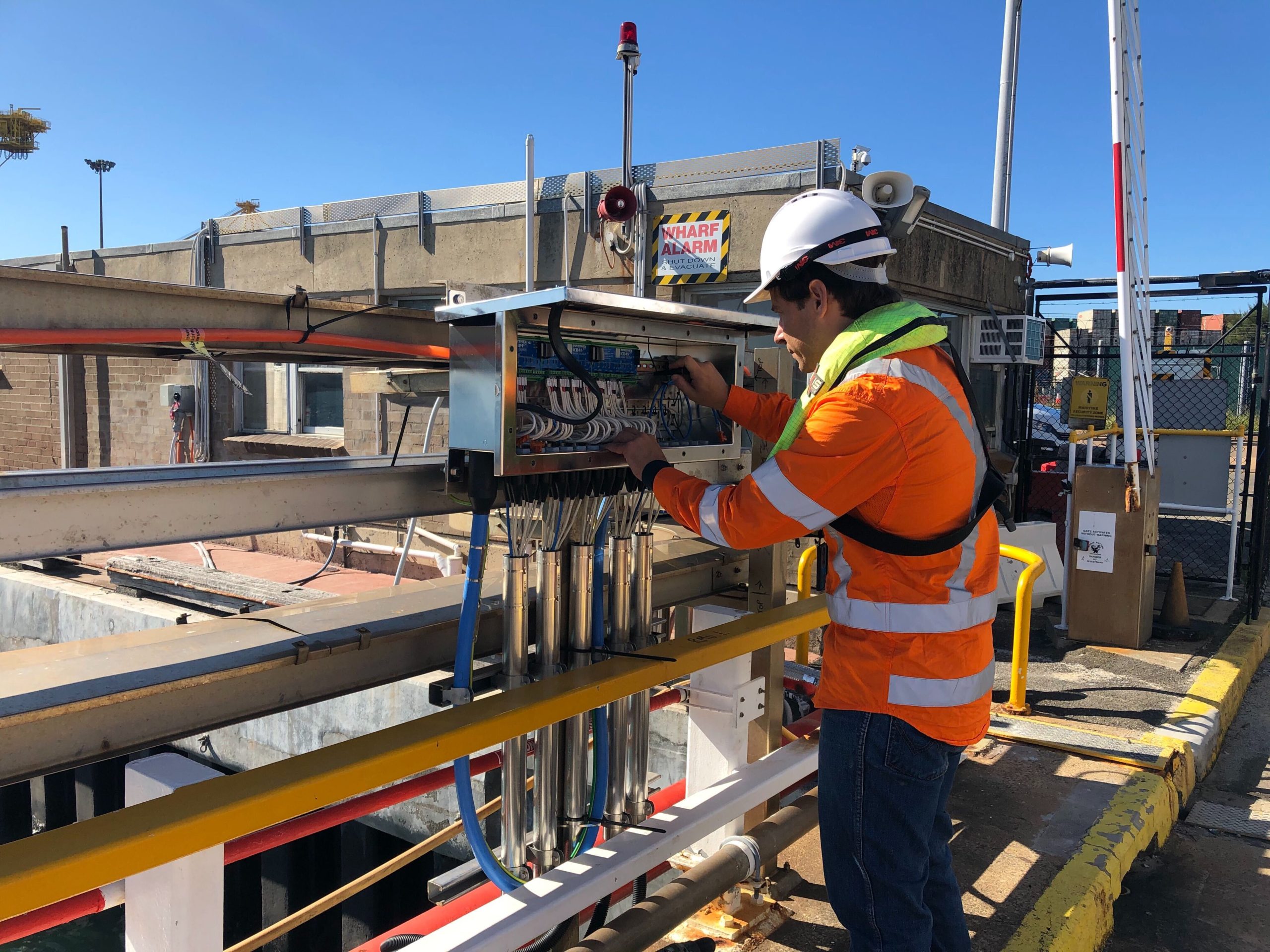 Engineer Working on Cathodic Protection System