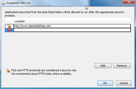 Java Exception Site List